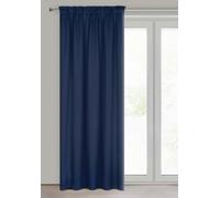 Design 91 Rideau à bandes 135x270 Parisa bleu marine occultant couleur unie