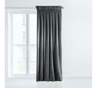 Design 91 Rideau à bandes 140x270 Taylor graphite velours