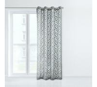 Design 91 Rideau à oeillets 140x250 Bindy acier argenté