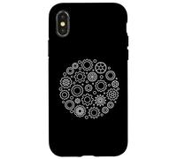Design à contour rond engrenages ou rouages Coque pour iPhone X/XS
