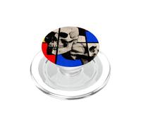 Design Abstrait crâne Art - Squelette Gothique géométrique PopSockets PopGrip pour MagSafe