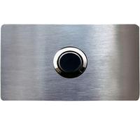 Design Acier Inox Plaque de Sonnette Klingelkopf Bouton Porte Argent