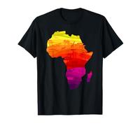 Design africain uni coloré motif carte traditionnel T-Shirt
