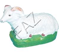 Design Agneau couché Figure Jardin Statue Figure Sculptures Déco Nouveau