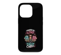 Design Alimente par l'amour Cafe Coque pour iPhone 13 Pro