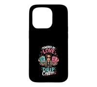 Design Alimente par l'amour Cafe Coque pour iPhone 15 Pro