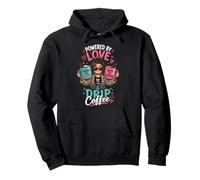 Design Alimente par l'amour Cafe Sweat à Capuche