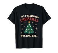 Design All I Wanted for Christmas Was Baseball Holiday T-Shirt