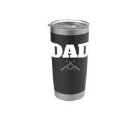 Design amateur d'armes à feu pour papa Gobelet isotherme en acier inoxydable double paroi