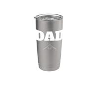 Design amateur d'armes à feu pour papa Gobelet isotherme en acier inoxydable double paroi