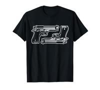Design Amateur d'armes à feu T-Shirt Graphique avec Valeur