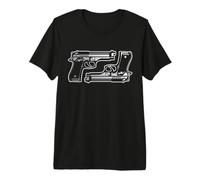 Design Amateur d'armes à feu T-Shirt Haut de Gamme