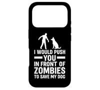 Design Amusant avec Citation de Zombie Apocalypse pour Les Amoureux des Chiens Coque pour iPhone 17 Pro