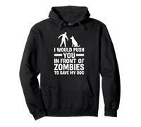Design amusant avec citation de zombie apocalypse pour les amoureux des chiens Sweat à Capuche