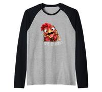 Design Amusant avec Inscription « I Love Chicken Farm Life » Manche Raglan