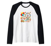 Design Amusant Candy and Carnival Ride Design Année - S35 Manche Raglan