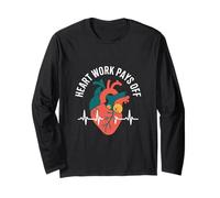Design Amusant de cardiologie en Forme de cœur Manche Longue