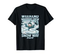 Design Amusant de Guerrier de Neige pour Sortir du Week-End T-Shirt