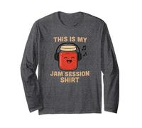 Design Amusant de Jeu de Mots avec Inscription « This is My Jam Session » Manche Longue