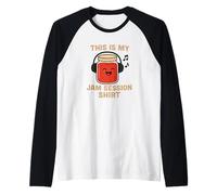 Design Amusant de Jeu de Mots avec Inscription « This is My Jam Session » Manche Raglan