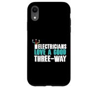 Design amusant de jeu de mots d'électricien à trois voies Coque pour iPhone XR