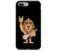 Design Amusant de Joueur de Guitare Pharaon Rock Musique Coque pour iPhone 7 Plus/8 Plus