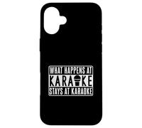 Design amusant de karaoké pour fête Coque pour iPhone 16 Plus