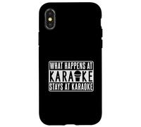 Design amusant de karaoké pour fête Coque pour iPhone X/XS