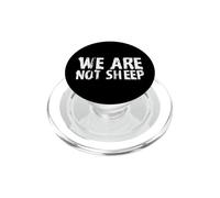 Design Amusant de Protest ou de démonstration « We're Not Sheep » PopSockets PopGrip pour MagSafe