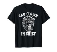 Design amusant de SAD CLOWN IN CHEF patriotique ani-trump T-Shirt