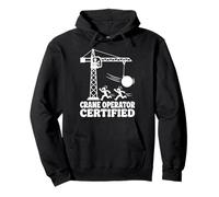 Design Amusant de travailleur de la Construction certifié par Un opérateur de Grue Sweat à Capuche