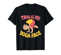 Design Amusant de Yoga en Forme de Corbeau avec Inscription « This is My Yoga » T-Shirt