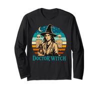 Design Amusant d'halloween The Doctor Witch Manche Longue