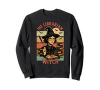 Design Amusant d'halloween The Librarian Witch Sweatshirt