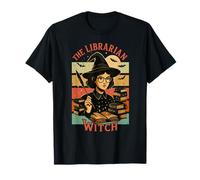 Design Amusant d'halloween The Librarian Witch T-Shirt