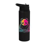 Design amusant DJ Panda Stainless Steel Insulated Water Bottle