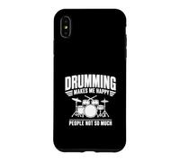 Design Amusant « Drumming Makes Me Happy People Not So Much » Coque pour iPhone XS Max