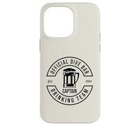 Design amusant du capitaine de l'équipe de plongée officielle Coque pour iPhone 14 Pro Max