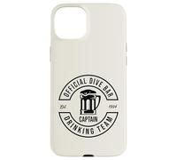 Design amusant du capitaine de l'équipe de plongée officielle Coque pour iPhone 15 Plus