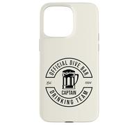Design amusant du capitaine de l'équipe de plongée officielle Coque pour iPhone 15 Pro Max