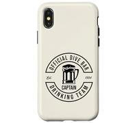 Design amusant du capitaine de l'équipe de plongée officielle Coque pour iPhone X/XS