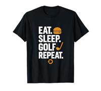 Design Amusant « Eat Sleep Golf Repeat » T-Shirt