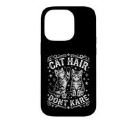 Design Amusant en Poils de Chat « Don't Care » Coque pour iPhone 14 Pro