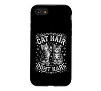 Design Amusant en Poils de Chat « Don't Care » Coque pour iPhone SE (2020) / 7/8