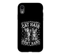 Design Amusant en Poils de Chat « Don't Care » Coque pour iPhone XR