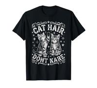 Design Amusant en Poils de Chat « Don't Care » T-Shirt