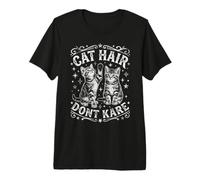Design Amusant en Poils de Chat « Don't Care » T-Shirt Haut de Gamme