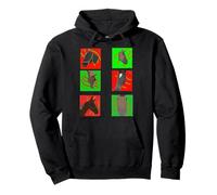 Design Amusant et coloré de Cheval au Soleil Sauvage Sweat à Capuche