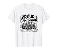 Design amusant et joyeux d'Angkor Wat Khmer T-Shirt
