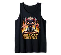Design Amusant et Mignon de Chat Diable Hellcat Energy Débardeur